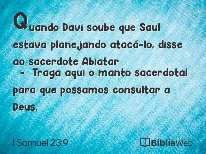 I Samuel 23:9 em imagem para compartilhar