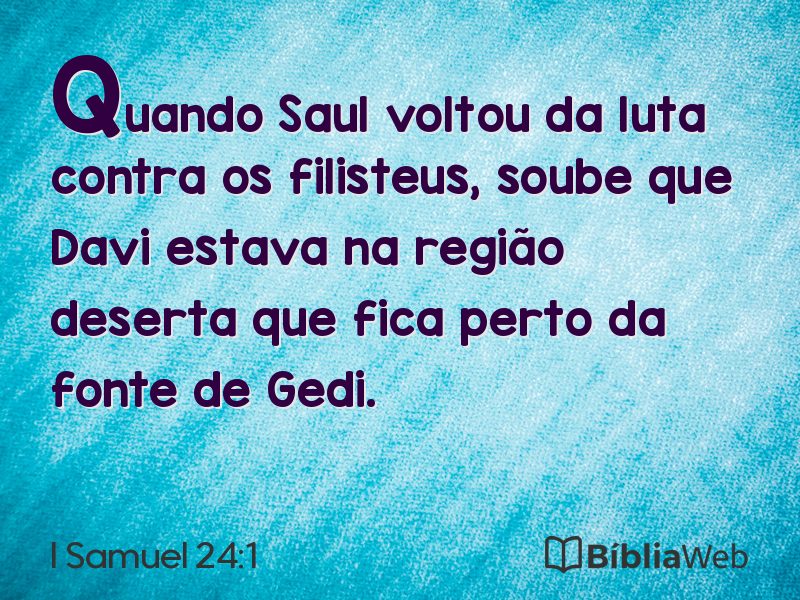 I Samuel 24:1 em imagem para compartilhar