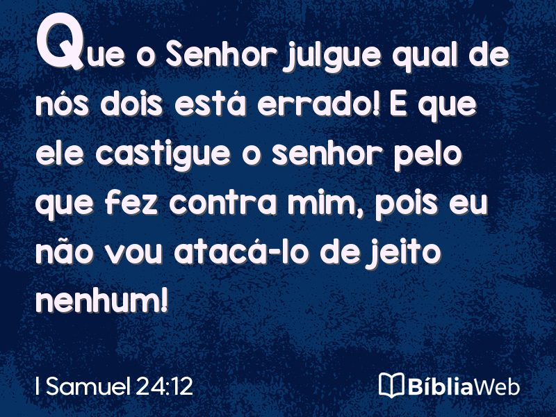I Samuel 24:12 em imagem para compartilhar