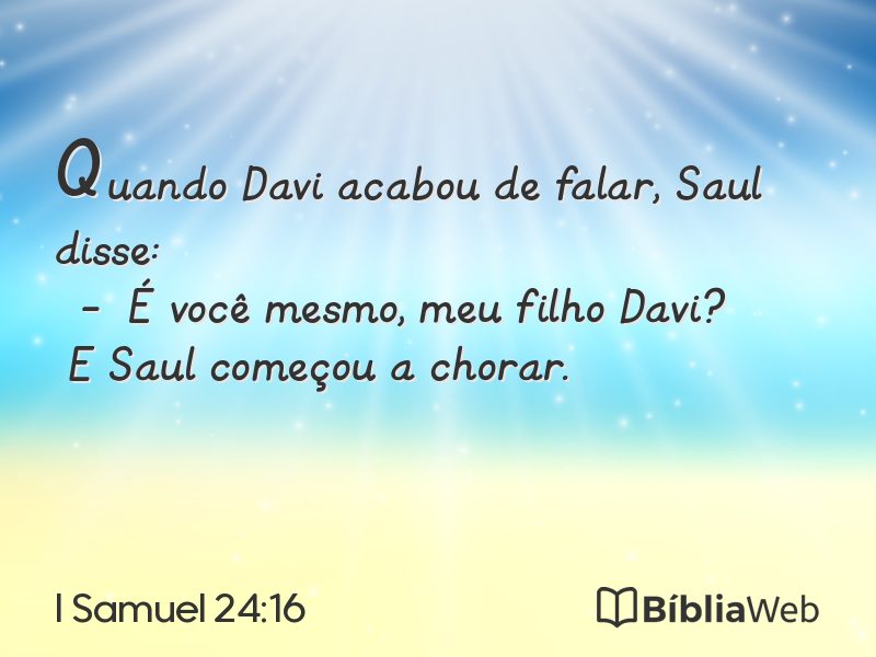 I Samuel 24:16 em imagem para compartilhar