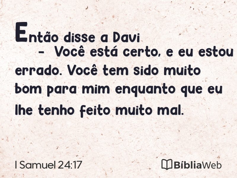 I Samuel 24:17 em imagem para compartilhar