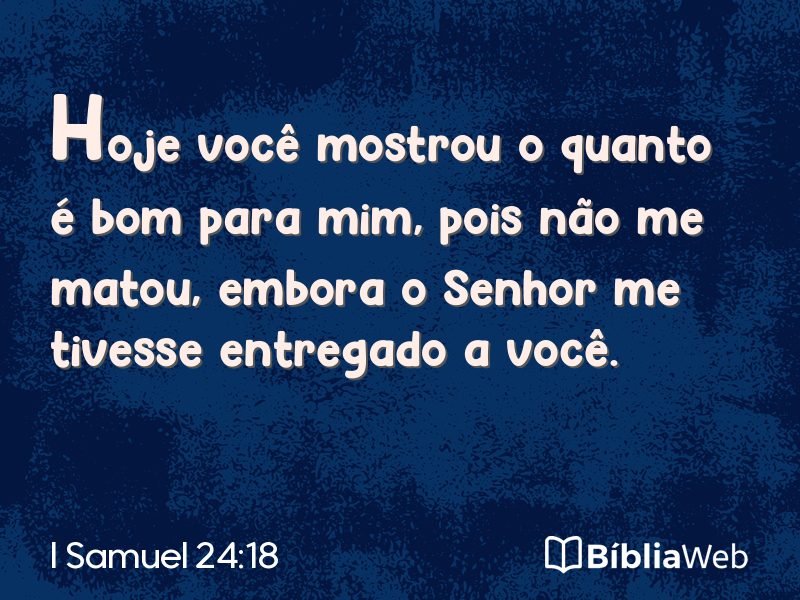 I Samuel 24:18 em imagem para compartilhar