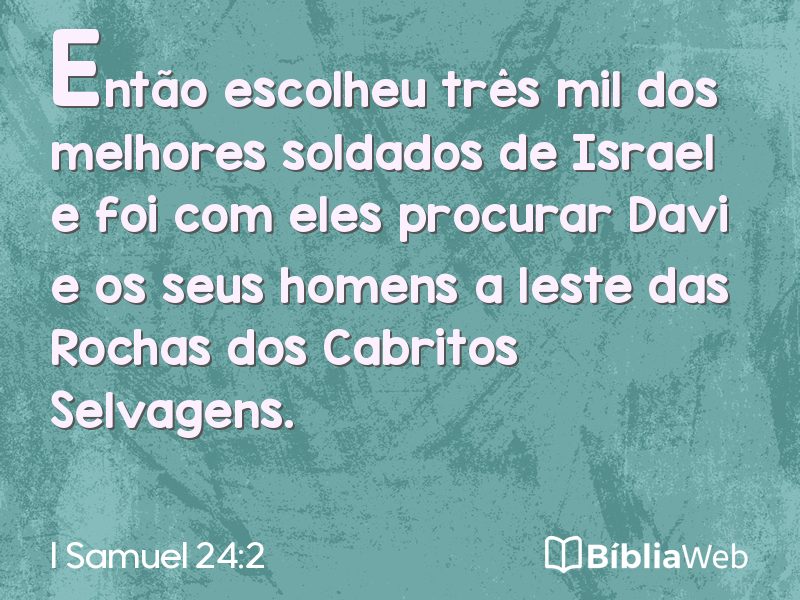 I Samuel 24:2 em imagem para compartilhar