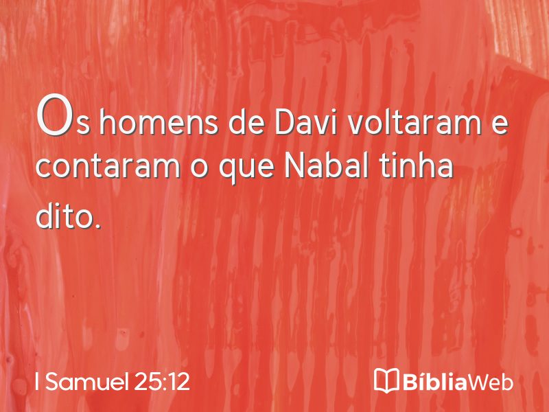 I Samuel 25:12 em imagem para compartilhar