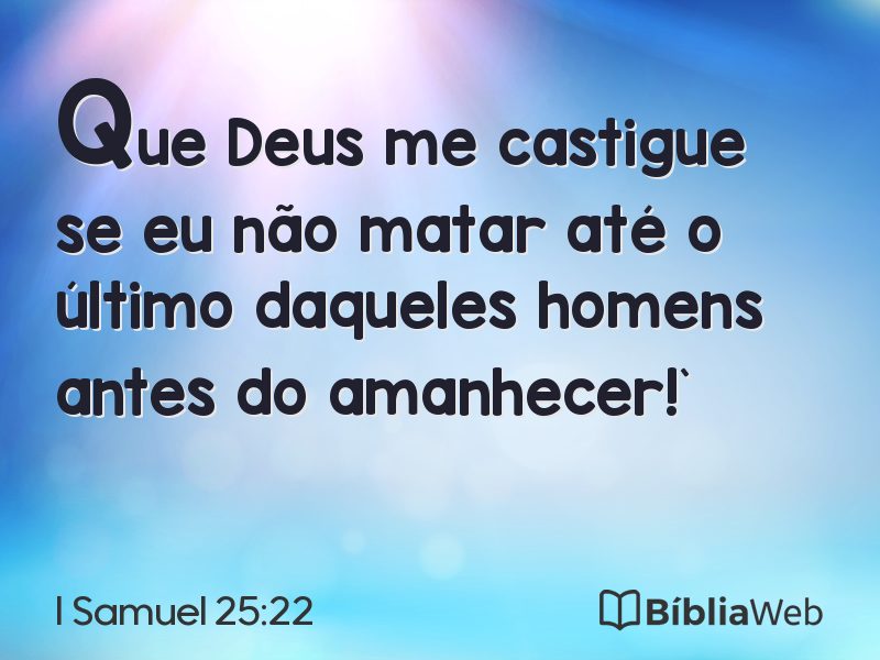 I Samuel 25:22 em imagem para compartilhar