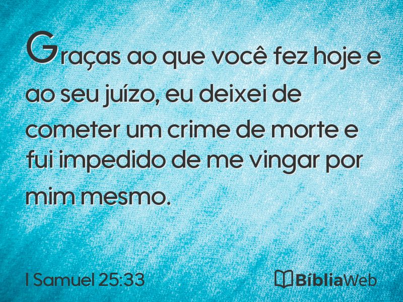 I Samuel 25:33 em imagem para compartilhar