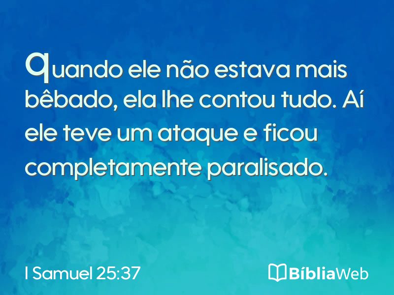 I Samuel 25:37 em imagem para compartilhar