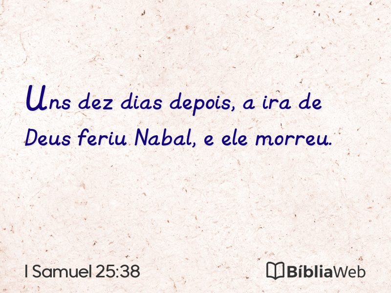I Samuel 25:38 em imagem para compartilhar