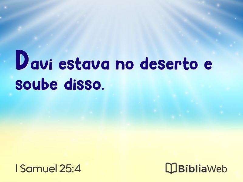 I Samuel 25:4 em imagem para compartilhar