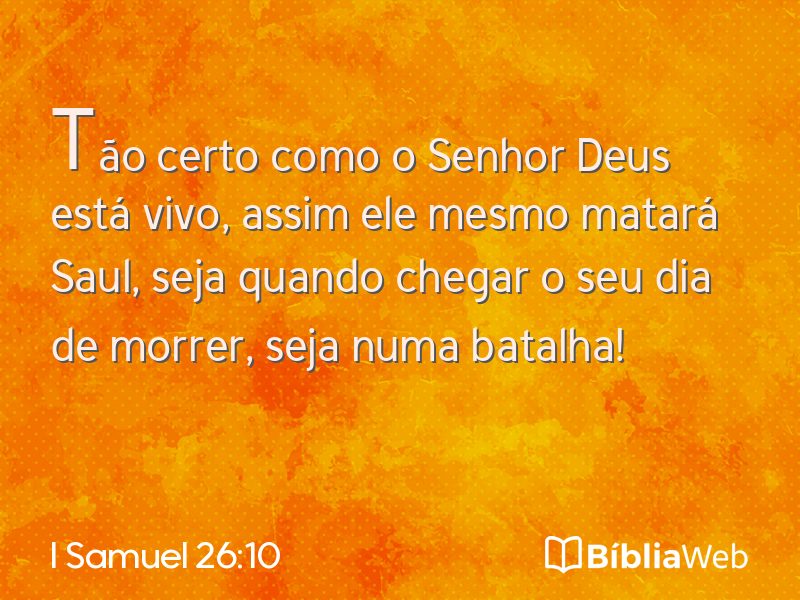 I Samuel 26:10 em imagem para compartilhar
