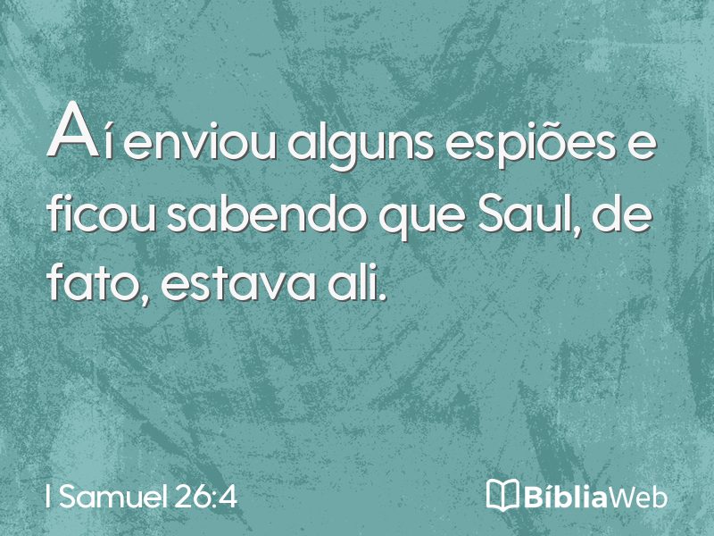 I Samuel 26:4 em imagem para compartilhar