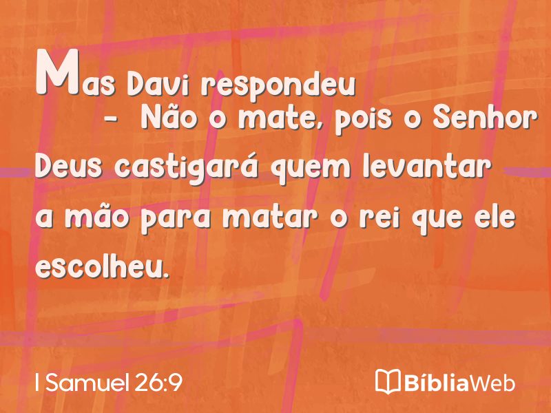 I Samuel 26:9 em imagem para compartilhar