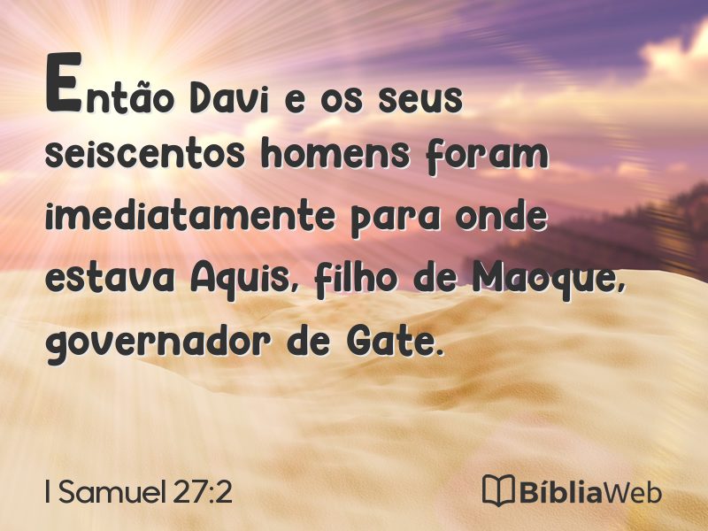 I Samuel 27:2 em imagem para compartilhar