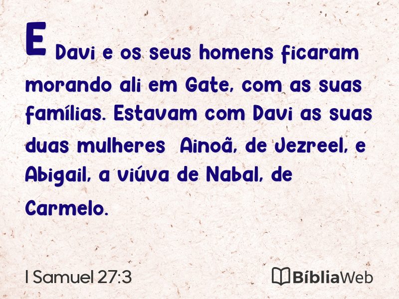 I Samuel 27:3 em imagem para compartilhar