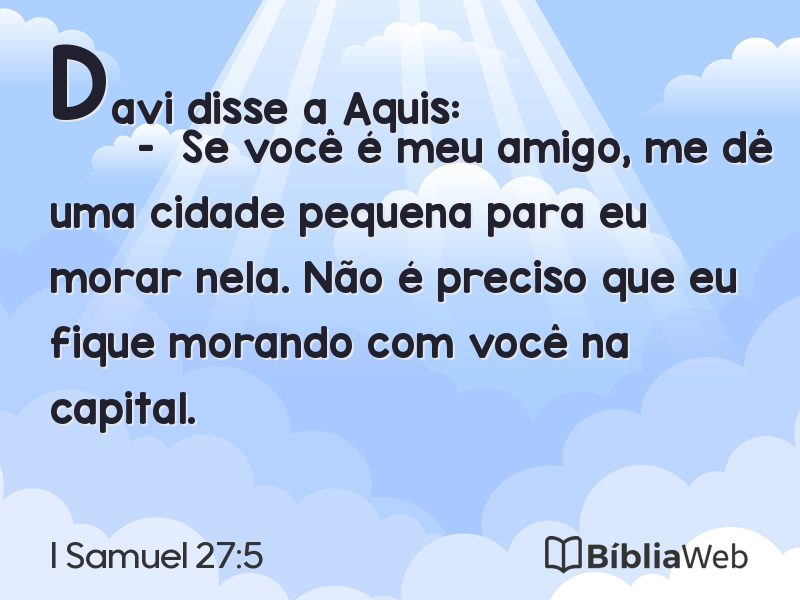 I Samuel 27:5 em imagem para compartilhar