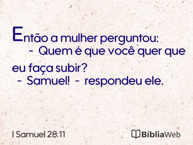 I Samuel 28:11 em imagem para compartilhar