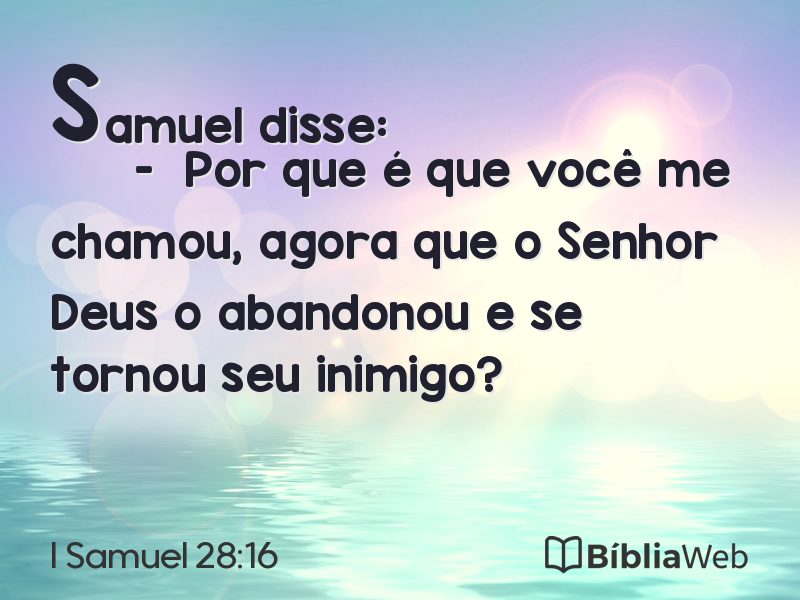 I Samuel 28:16 em imagem para compartilhar