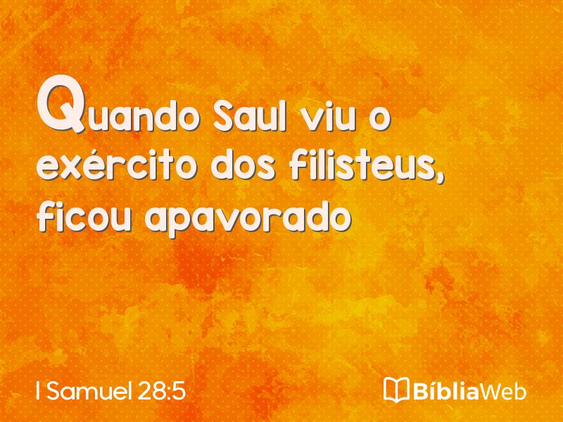 I Samuel 28:5 em imagem para compartilhar