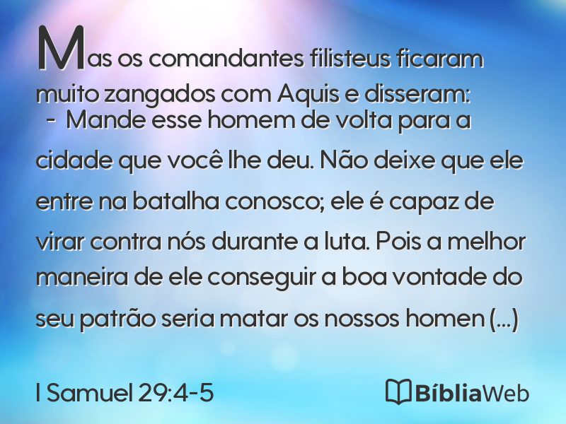 I Samuel 29:4-5 em imagem para compartilhar