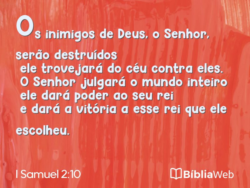 I Samuel 2:10 em imagem para compartilhar