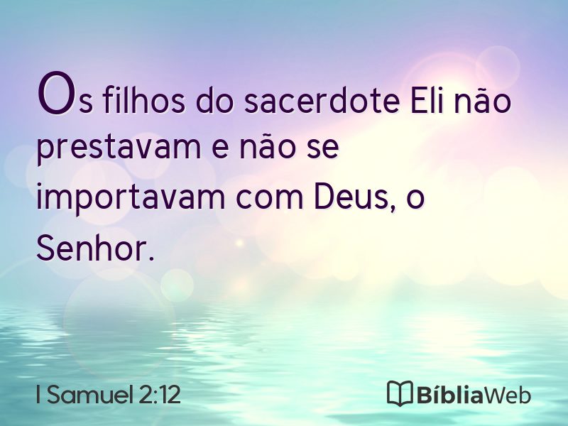 I Samuel 2:12 em imagem para compartilhar