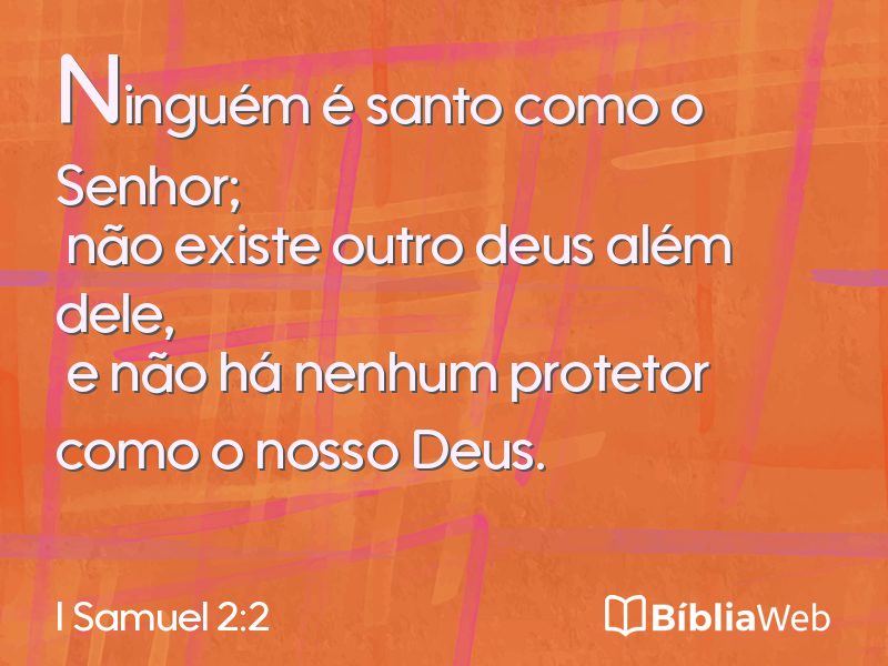 I Samuel 2:2 em imagem para compartilhar