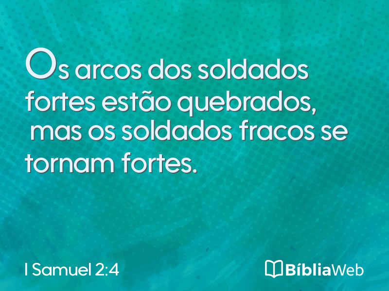 I Samuel 2:4 em imagem para compartilhar
