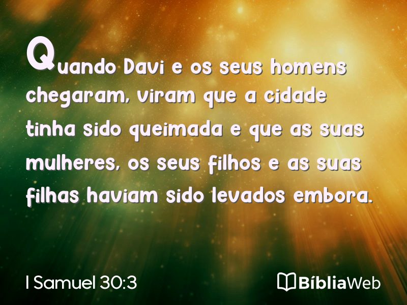 I Samuel 30:3 em imagem para compartilhar
