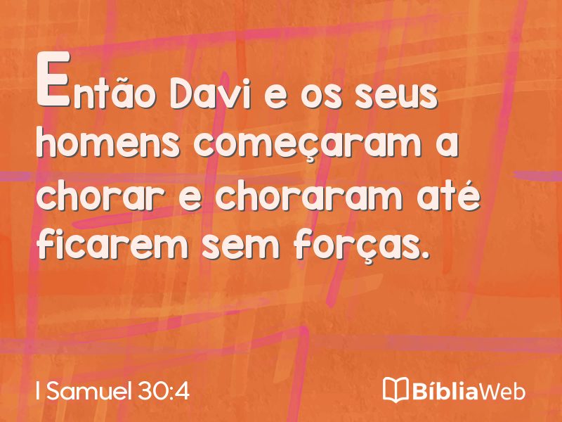 I Samuel 30:4 em imagem para compartilhar