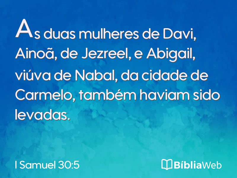 I Samuel 30:5 em imagem para compartilhar
