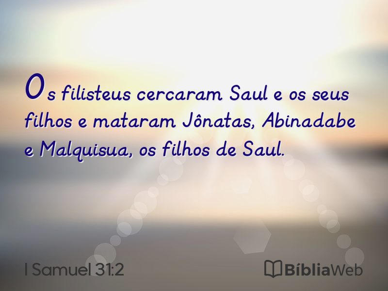 I Samuel 31:2 em imagem para compartilhar