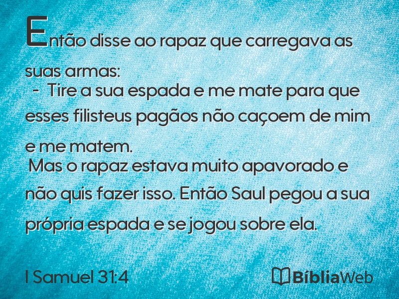 I Samuel 31:4 em imagem para compartilhar