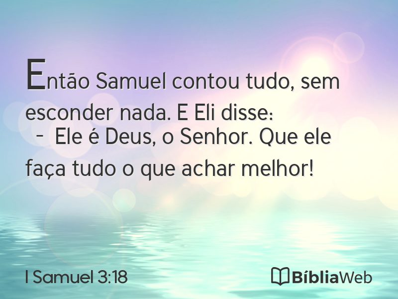 I Samuel 3:18 em imagem para compartilhar