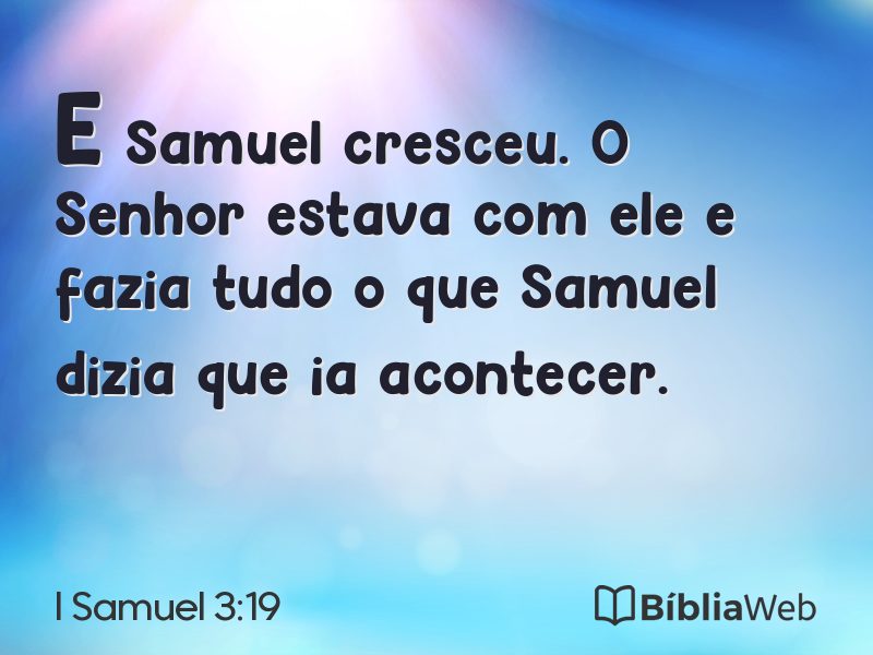 I Samuel 3:19 em imagem para compartilhar