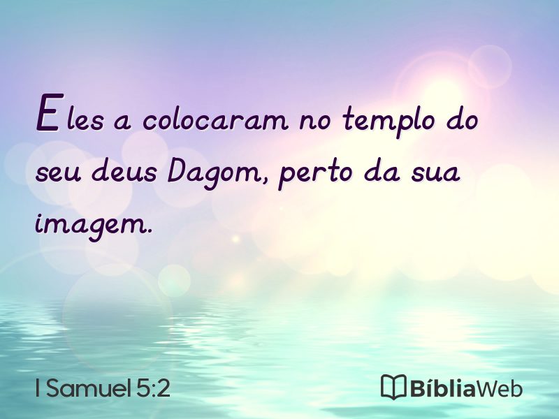 I Samuel 5:2 em imagem para compartilhar
