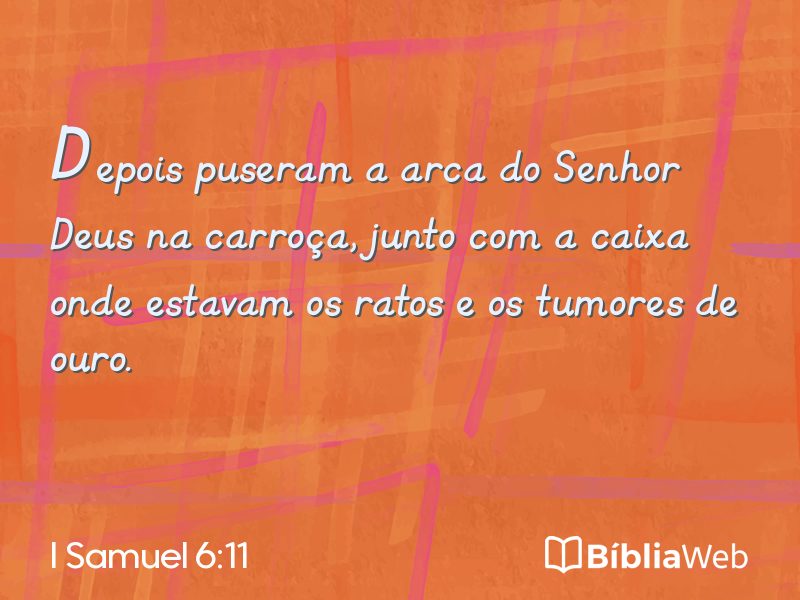I Samuel 6:11 em imagem para compartilhar
