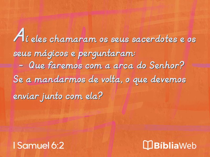 I Samuel 6:2 em imagem para compartilhar