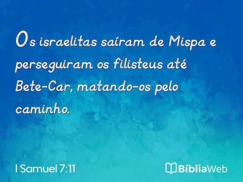 I Samuel 7:11 em imagem para compartilhar
