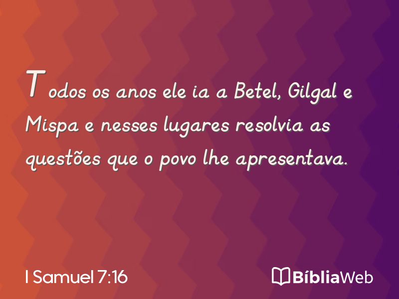 I Samuel 7:16 em imagem para compartilhar