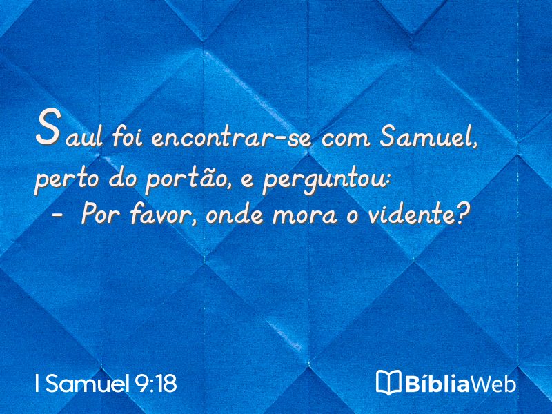 I Samuel 9:18 em imagem para compartilhar