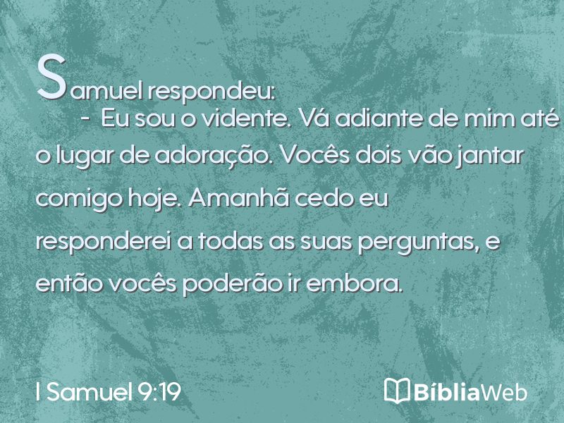 I Samuel 9:19 em imagem para compartilhar
