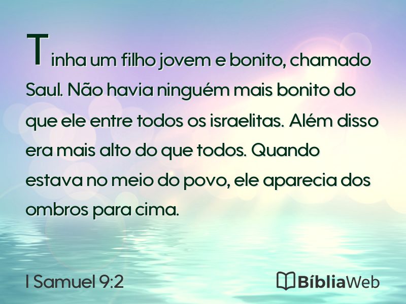 I Samuel 9:2 em imagem para compartilhar