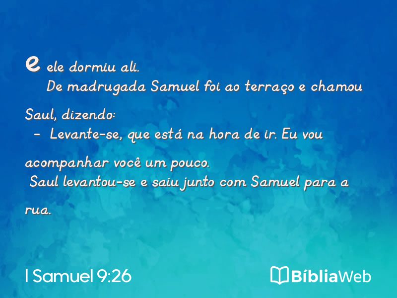 I Samuel 9:26 em imagem para compartilhar
