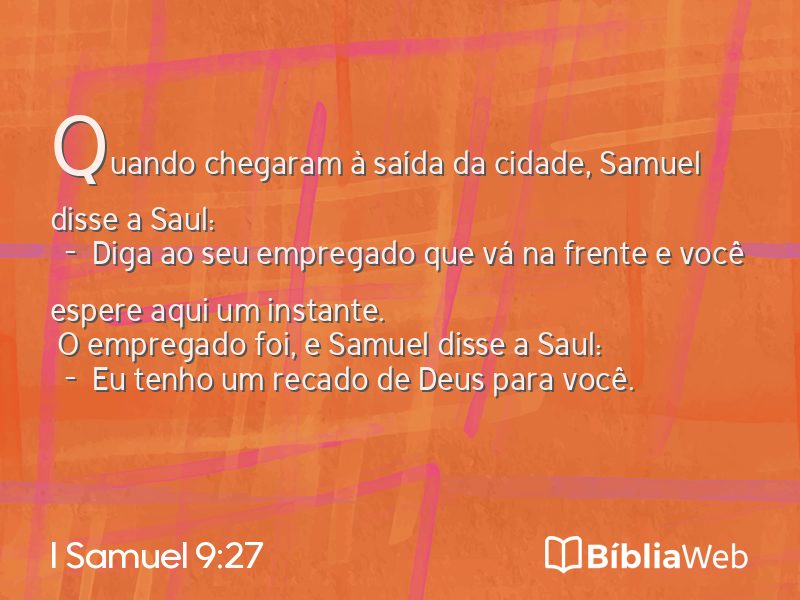 I Samuel 9:27 em imagem para compartilhar
