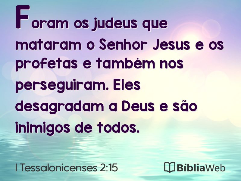 I Tessalonicenses 2:15 em imagem para compartilhar
