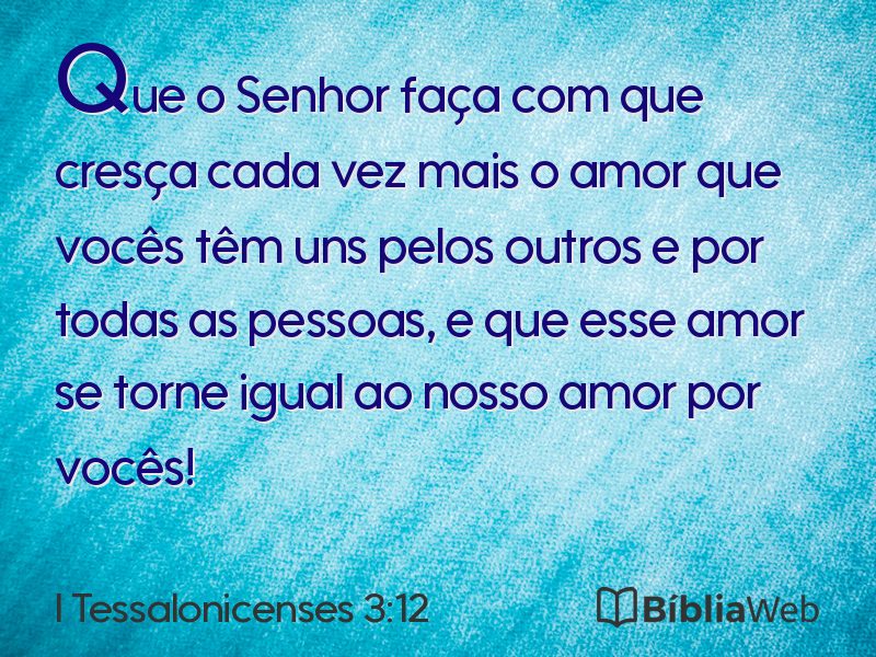 I Tessalonicenses 3:12 em imagem para compartilhar