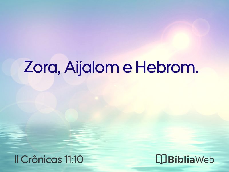 II Crônicas 11:10 em imagem para compartilhar