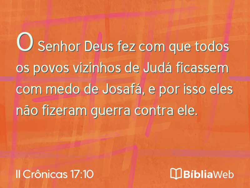 II Crônicas 17:10 em imagem para compartilhar