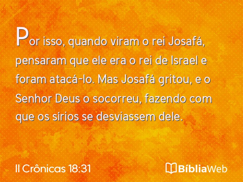 II Crônicas 18:31 em imagem para compartilhar