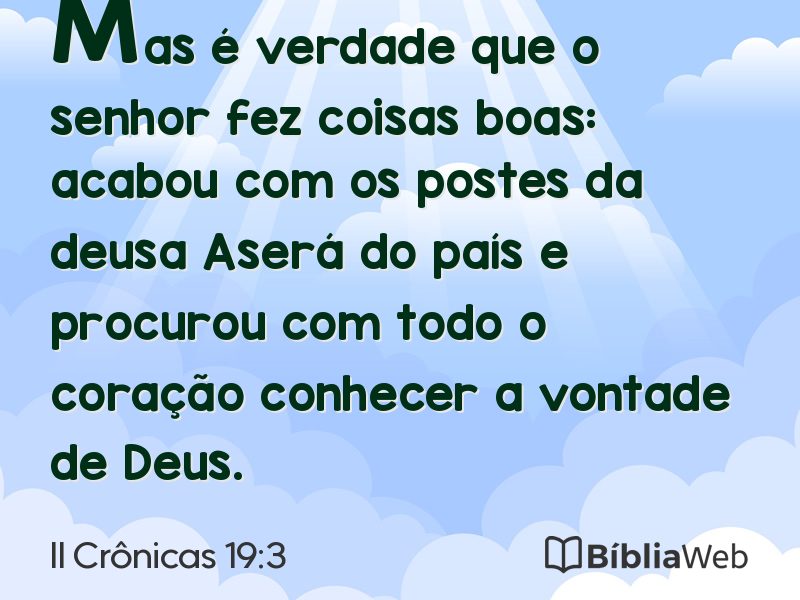 II Crônicas 19:3 em imagem para compartilhar